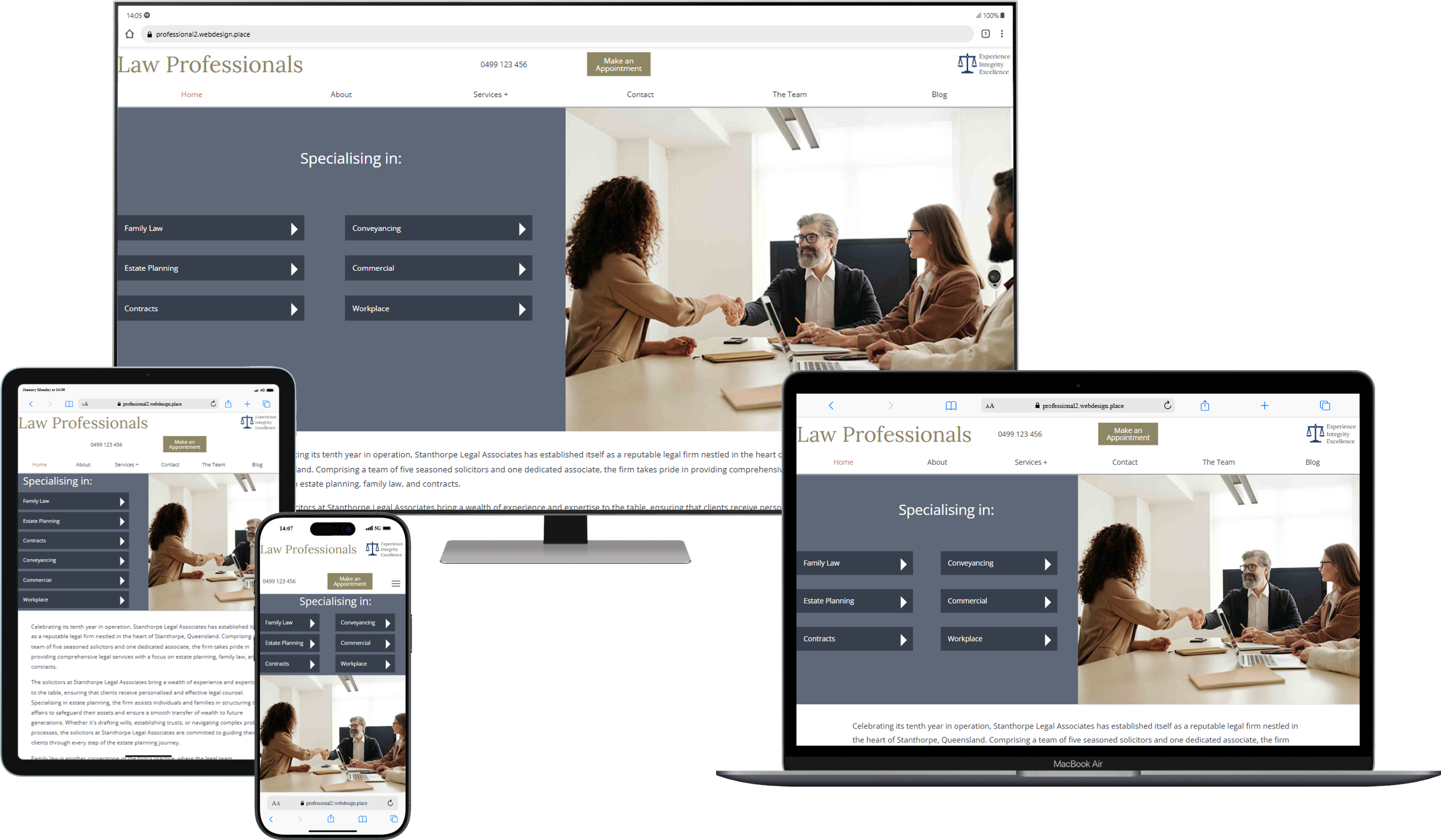 Professional's site